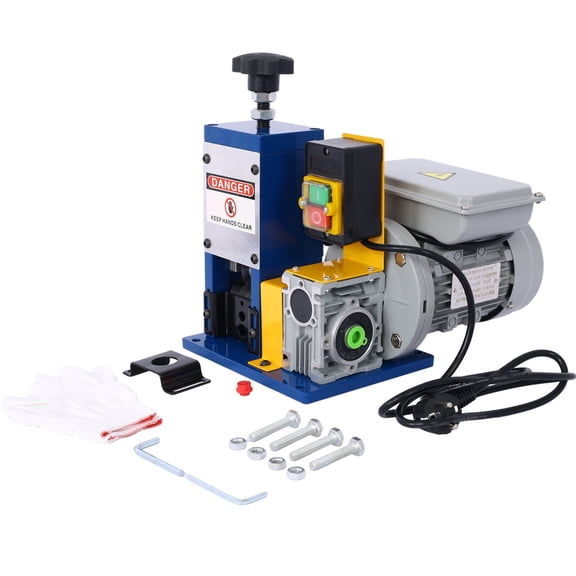 Automatic Wire Stripping Machine for 0.06"-1" Copper Wires, Motorized Wire Stripper Tool for 7/0-15 AWG Scrap Electrical Wire Recycling, Electrical Tool for DIY Cable Copper Wire Stripping,