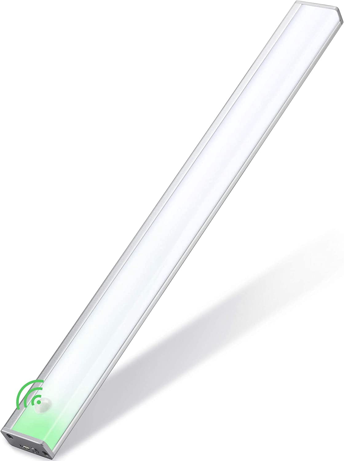 Automatic Wireless 48 LED Kitchen Cabinet Lighting Motion Sensor Rechargeable Closet Light Pantry Light, Lights Battery Operated Under Counter(158lm, 6500k, 15.8inch)