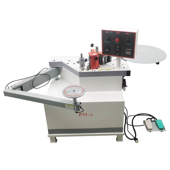 Automatic Woodworking Edge Banding Machine Swing Arm Curve Straight Edge Bander 3.8KW 220V
