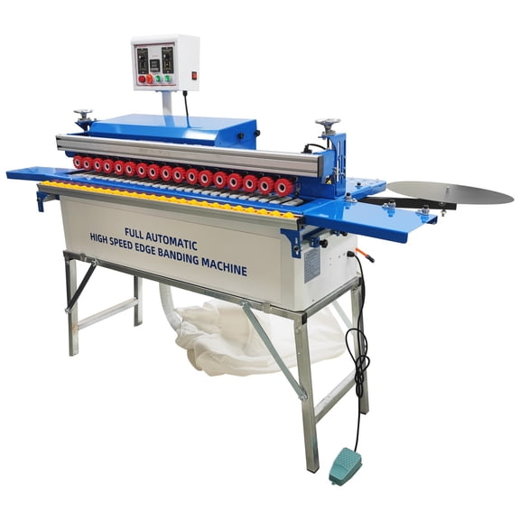 Automatic Woodworking Straight Curved Edge Bander with Trimming Polishing Dust Collection 220V