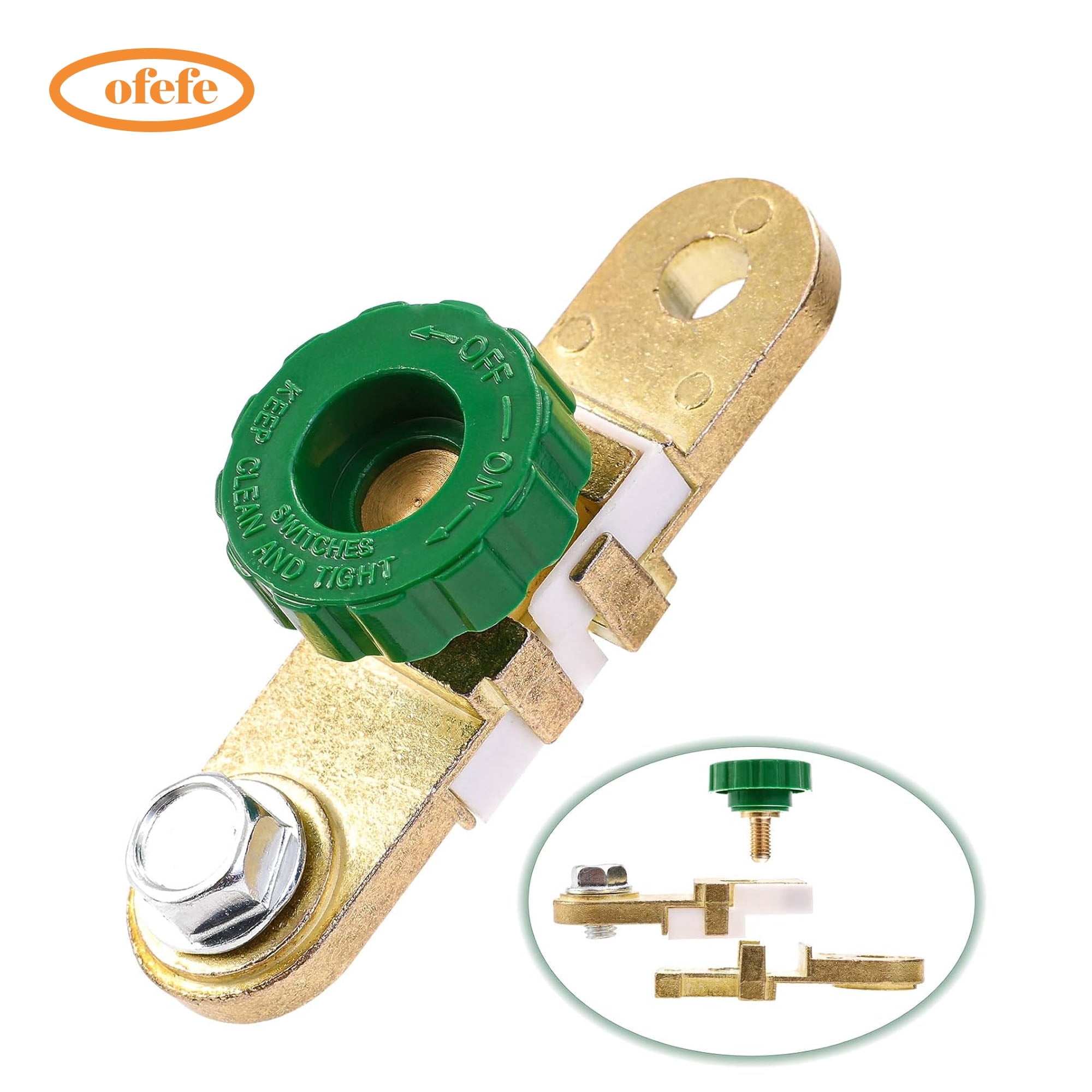 Automatic battery quick disconnect switch  Side-end battery switch  Isolator  Applicable to cars, trucks, camper vans, boats, marine batteries
