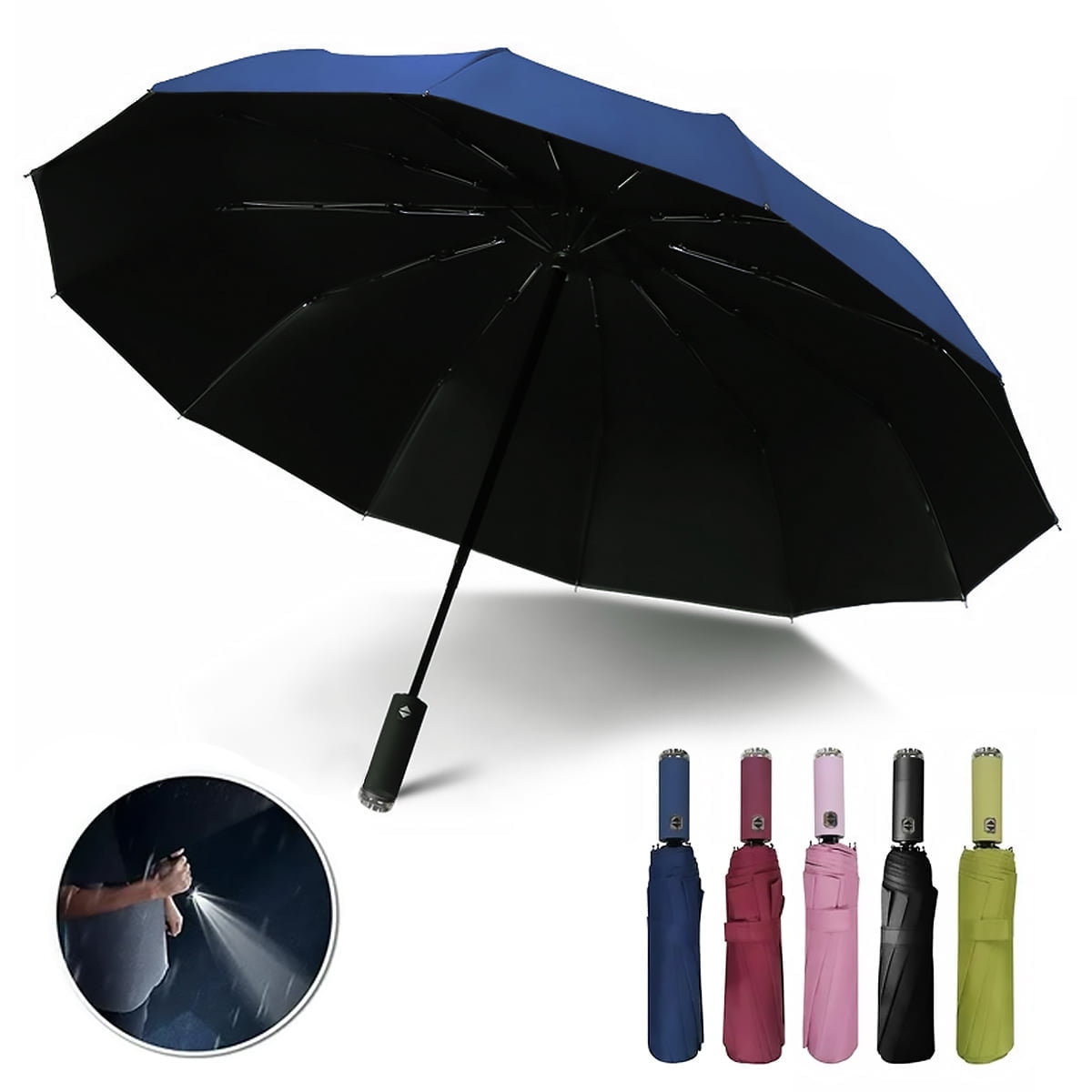 Windproof Travel Compact Umbrella-Automatic Umbrellas for