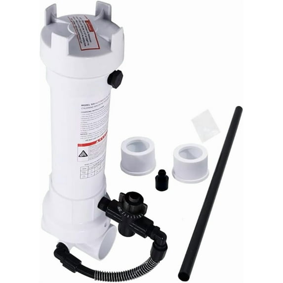 Automatic in-Line Chlorine Feeder - Compatible with R171096, Rainbow 320 - for Above-Ground and In-Ground Pools, and Spas