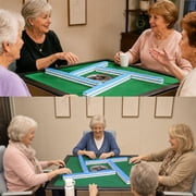 Automatic mahjong table Suitable for Americans, Filipinos, Chinese,Folding Electric Mahjong Table  Two sets of 42mm mahjong tiles set  quiet shuffling, USB Charging Easy to install