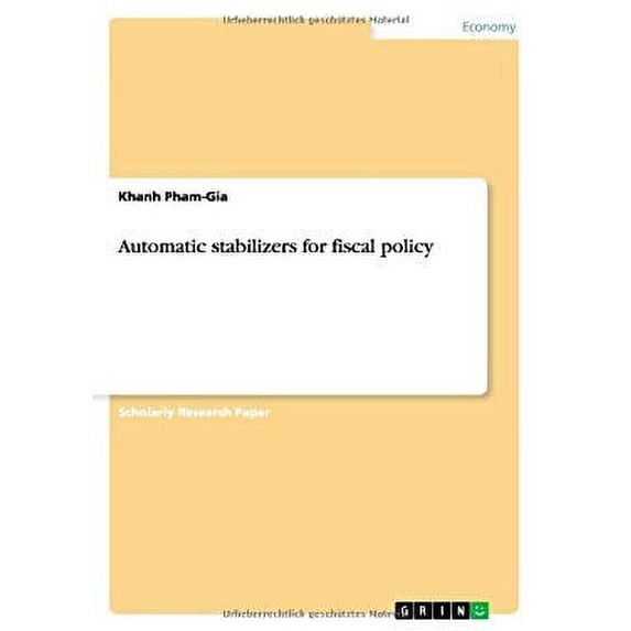 Automatic stabilizers for fiscal policy