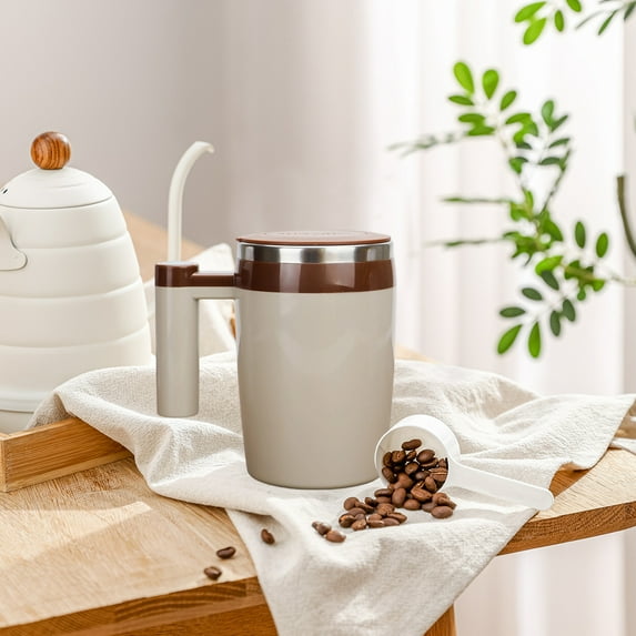 Automatic stirring cup, electric stainless steel coffee cup, protein powder shaker for lazy people, office thermos cup, multi-colored household portable stirring cup