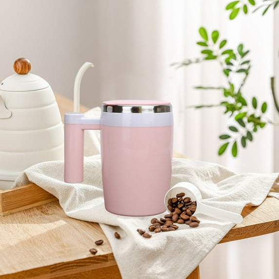 Automatic stirring cup, electric stainless steel coffee cup, protein powder shaker for lazy people, office thermos cup, multi-colored household portable stirring cup