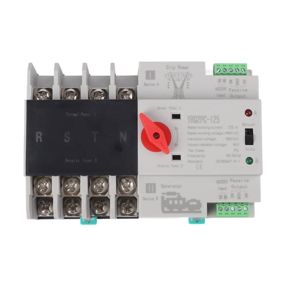 Automatically Switch To Backup Power With 2P 125A Dual Power Automatic Transfer Switch For Seamless Power Supply In Stock
