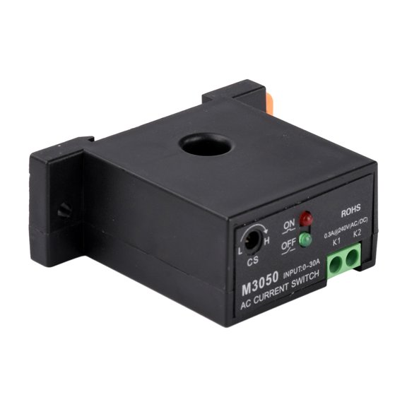 Automation Equipment Current Sensing Switches, 0.2-30A/0.2-50A Adjustable Threshold and Screw Wiring Layout