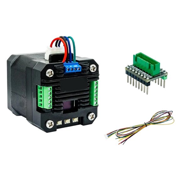 Automation Motion Driver Module Set with Closed Loop Stepper Control, Display Setup, and Wiring Access for Machines