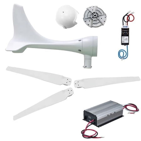 Automaxx 600W Windmill Wind Turbine Generator Kit with Bluetooth Controll, 12-24V & 50-25A