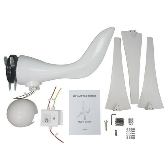 Automaxx Windmill UB0400S1BL 400W 12V Wind Turbine Generator kit with Bluetooth Controll    Additional Spare Blade Set & Nose Cone.