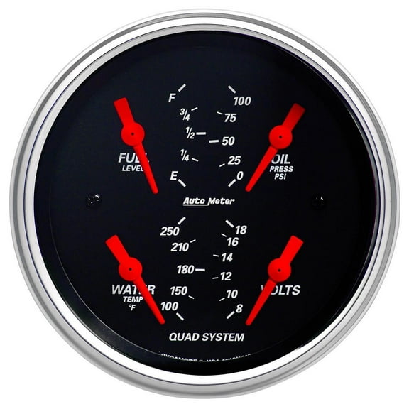 Auto Meter 3-3/8in Quad Gauge