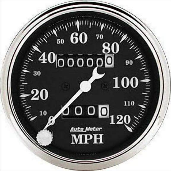 Auto Meter 1796 Old Tyme Black Mechanical Speedometer