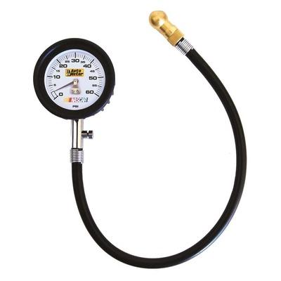 Autometer 2160, Tire Pressure Gauge 0-60 Psi Analog W/Bleed Valve Performan