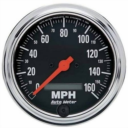 AUTO METER 2489 3-3/8IN SPEEDO, 160 MPH, IN-DASH, LCD, ELEC