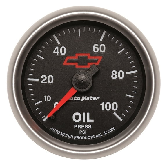 Autometer 3621-00406 Mechanical Engine Oil Pressure Gauge 0-100PSI for Chevy