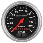 Autometer Sport-Comp 3-3/8in. 0-225KM/H GPS Speedometer Gauge