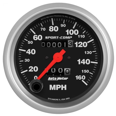 Autometer 3993 Sport Comp Mechanical Speedometer
