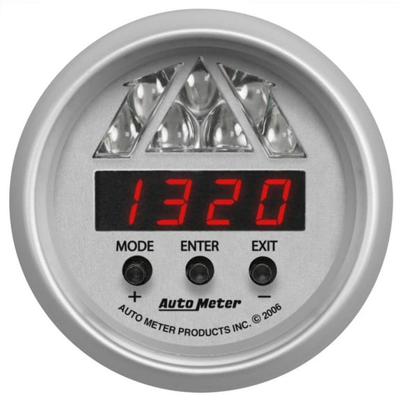 Autometer 4387 Ultra-Lite Tachometer, Digital Rpm W/ Led Shift Light