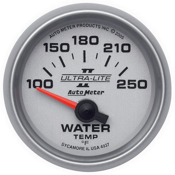 Auto Meter 4937 Ultra-Lite II Electric Water Temperature Gauge