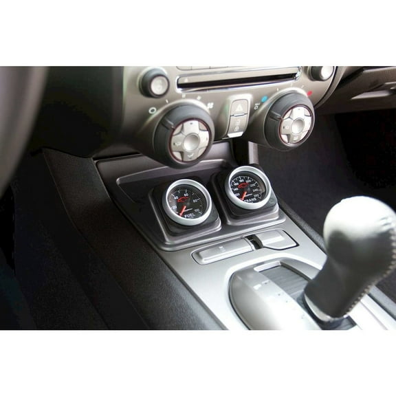 Autometer 5286 Gauge Mount, Direct Fit Shifter Console, Dual, 2-1/16", Camaro 10-15 Fits select: 2010-2015 CHEVROLET CAMARO