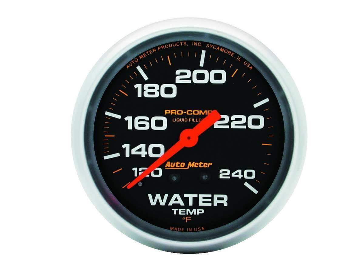 Autometer 5432 Water Temperature Gauge, 25/8", 120240 F
