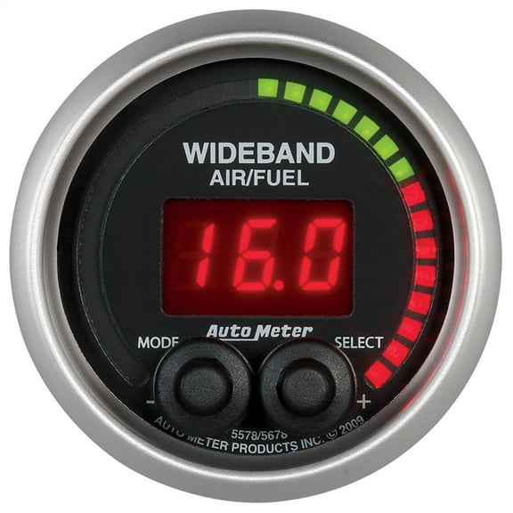 AUTO METER 5678 2-1/16IN WIDEBAND A/F, ELITE