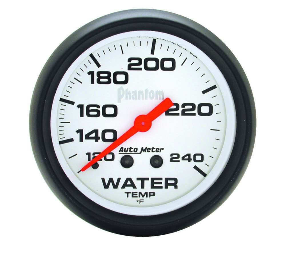 Autometer 5832 Phantom Water Temperature Gauge, 25/8", 120240 F