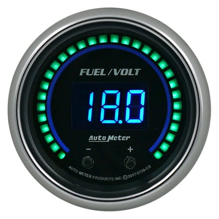 AutoMeter 6709-CB Cobalt Elite Digital Fuel Level/Voltage Gauge
