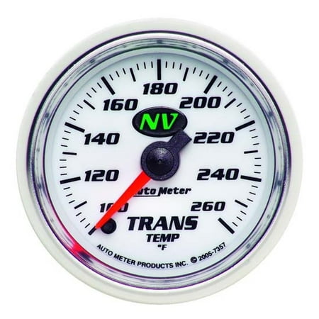 Autometer 7357 Nv Transmission Temperature Gauge, 2-1/16", 100-260 F, Digital Stepper Motor
