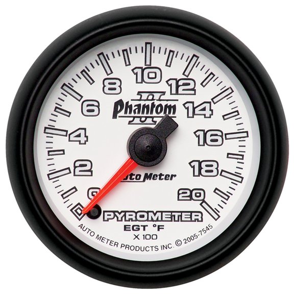 Autometer 7545 Phantom Ii Electric Pyrometer Gauge Kit