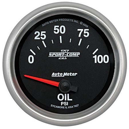 AUTO METER 7627 2-5/8IN OIL PRESS, 0-100 PSI, SSE, SC II