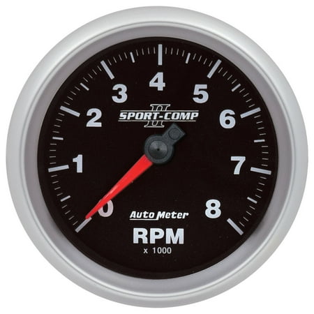 Autometer ATM880829 3.37 in. 0-8K RPM SC-II MPH FiTech CAN Tachometer