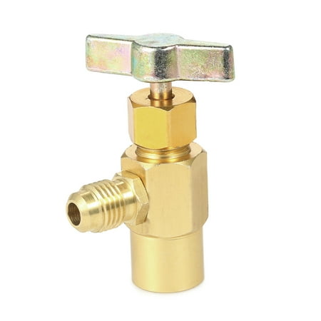 Automobile Air Conditioner Refrigerants Can Dispensing R134A R-134 AC Refrigerant Aluminum Tap 1/2" ACME Thread Valve Tool