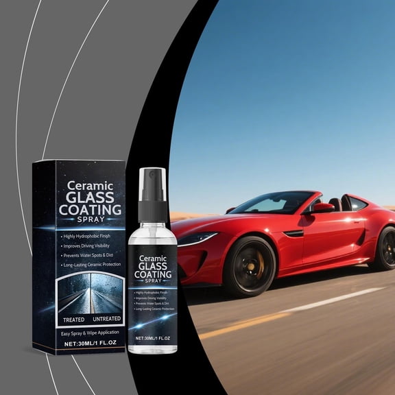 Automobile Ceramic Coating Spray | Waterproof Protective Car Shine | Mirror Brightening Coating for Cars, Trucks, Motorcycles | Long-Lasting Gloss Finish | Scratch, Dirt & Grime Resistant |