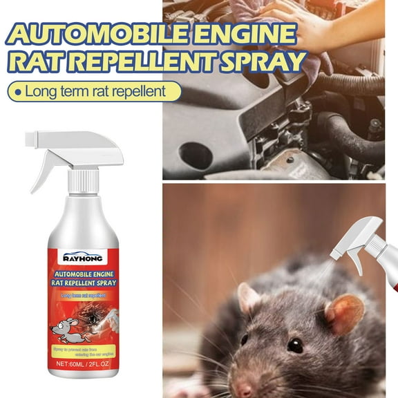 Automobile Engine Rat Mouse Repellent Spray Natural Vehicle Protection 60ml