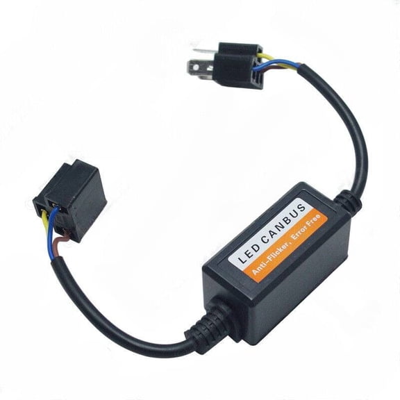 Automobile General LED Headlight Decoder H4 Dual/Telescopic LED Headlight Malfunction Warning Eliminator