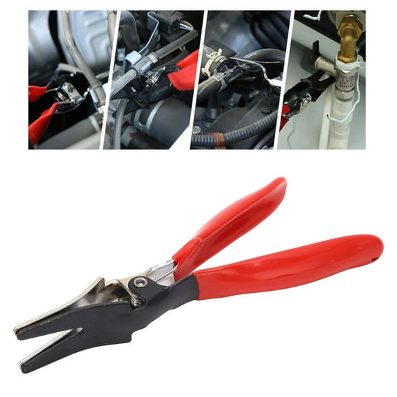 Automobile Hose Remover Pliers, Car Fuel and Vacuum Line Tube Hose Remover, Separator Pliers Pipe Repairing Tool for Most Cars, Red