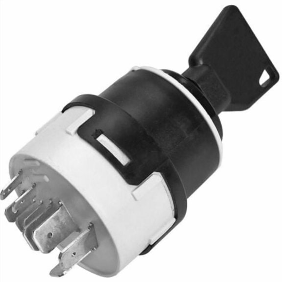 Automobile Ignition Switch 9 Pin Ignition Lock 24V Ignition Starter Switch, Suitable for Automobile Tractor Forklift