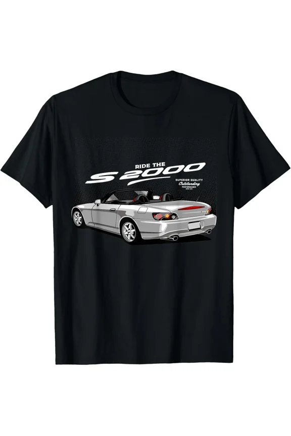 Automobile Model Graphic Retro Tuner Car Drift Racing Vehicle Unisex T-Shirt, up to Size 5XL