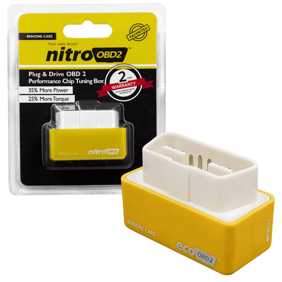 Automobile Power Upgrade Fuel Saving, Automotive Plug and Driver Single Plate, OBD2 ECOOBD2 Automotive Energy Saver Accessories, Universal for Most Cars