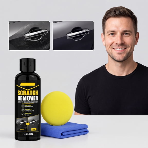 Automobile Scratch Removal Kit, Car Paint Repair Polishing Set For Removing Light Scratches Swirls And Stains, Gloss Restoration Solution for Vehicles DIY Detailing Care