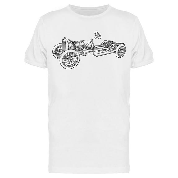 Automobile Skeleton T-Shirt Men -Image by Shutterstock, Male x-Large