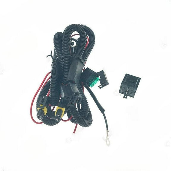 Automobile Universal LED headlight line group H11 front fog lamp relay line group brightening line H11 fog lamp extension line group