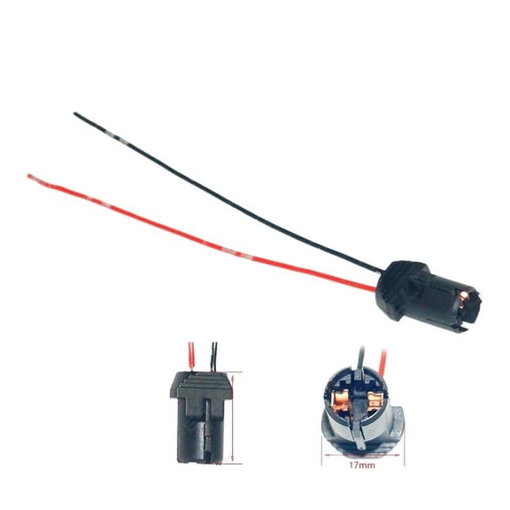 Automobile general T10 W5W 147 LED lamp socket wedge lamp socket connector bulb socket socket wire hard head