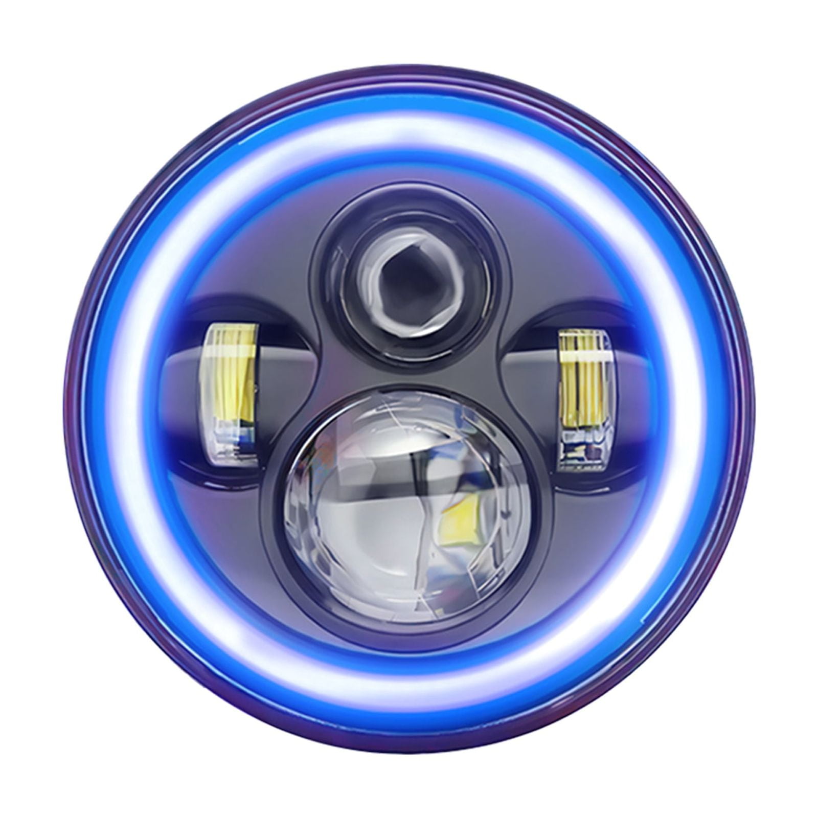 【一部予約！】 Automobile headlights,Red With Round 7 Led Car Cj Lj Tj Eyes ビンテージパーツ