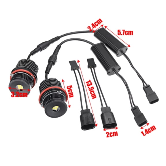 Automobile headlights, White 6500k Eyes Halo Marker E53 E60 E63 White 6500k 40w/pcs 6500k 40w/pcs Led E39 E53 E60 Led Eyes Marker Ment E39 Buzhi