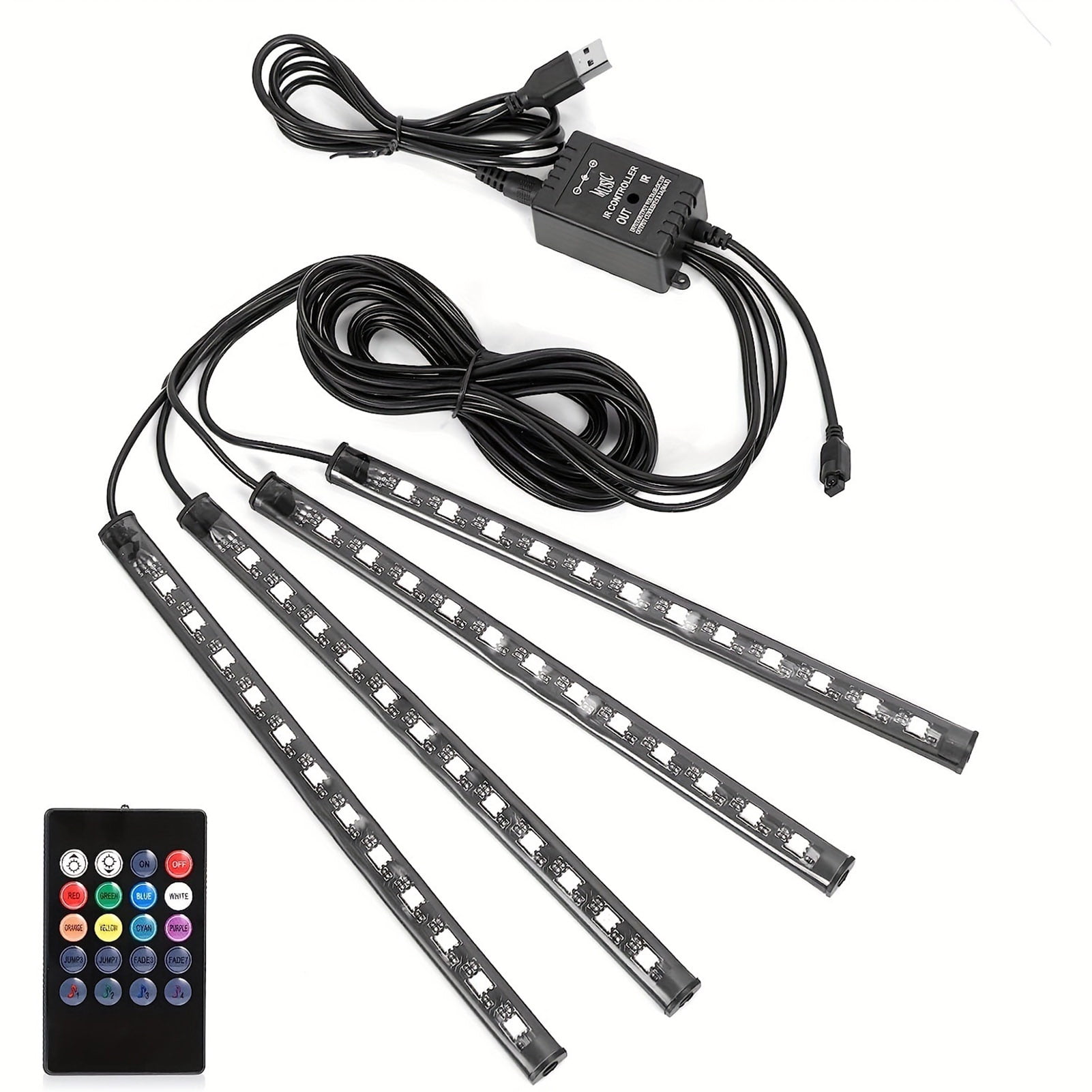 Automobile lamp,Leds 12v Remote Usb Port And Remote Usb 12v Car 48 Leds ...