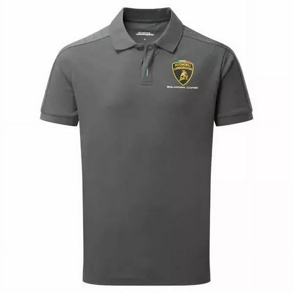 Automobili Lamborghini Grey Men's Travel Polo Shirt